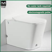 High Grade New Design Floor Mounted Toilet No Cistern Water Tankless Pulse Solenoid Toilet
